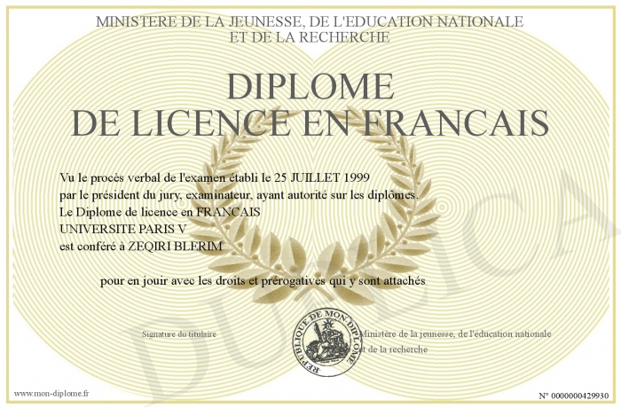 Acheter un diplôme de qualité en France