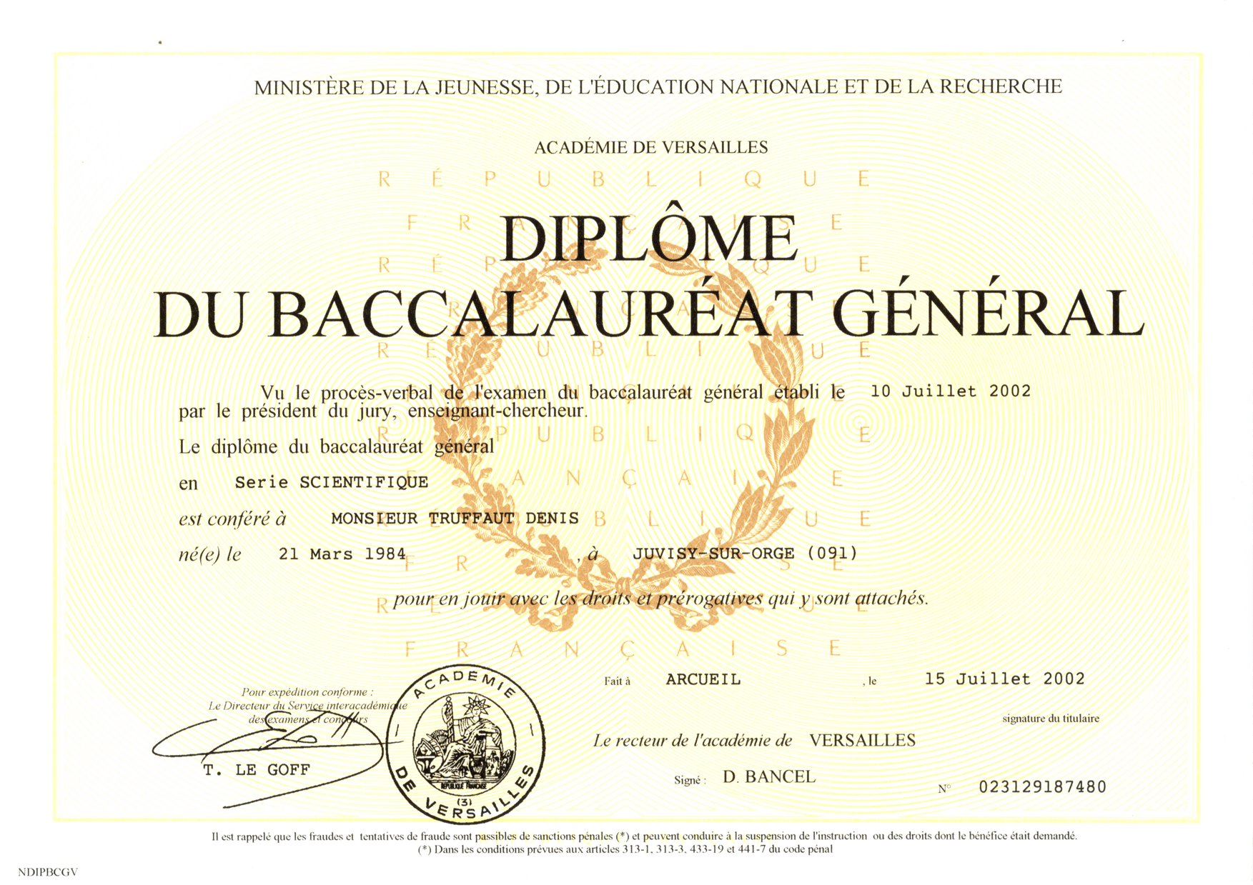 Acheter vrai diplôme express en France